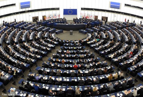 Blick ins Europäische Parlament