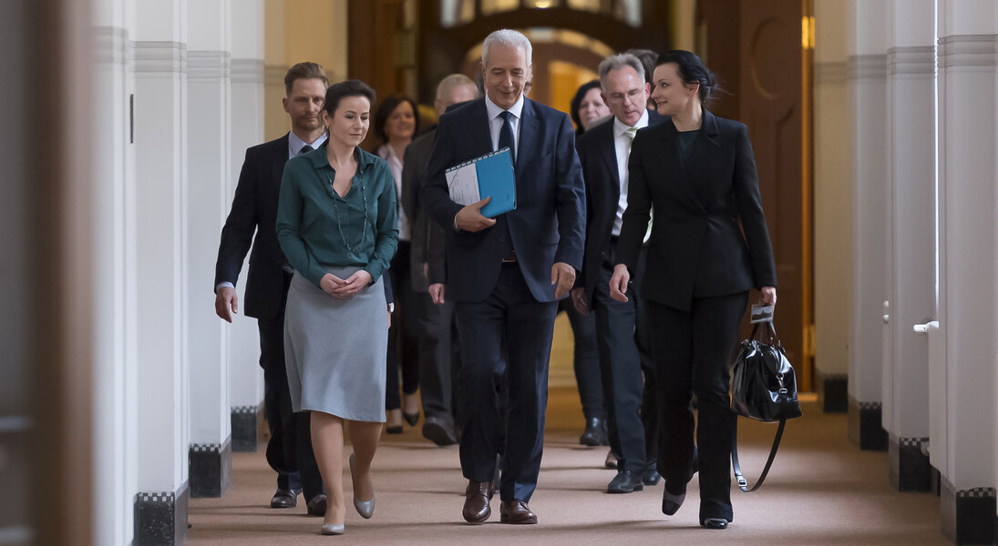 Ministerpräsident Tillich beim Zusammentreffen mit dem Dialogbeirat